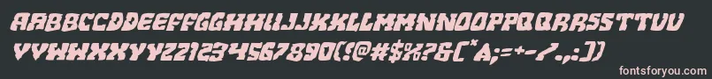 Beastianexpandital Font – Pink Fonts on Black Background