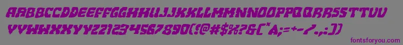 Beastianexpandital Font – Purple Fonts on Gray Background