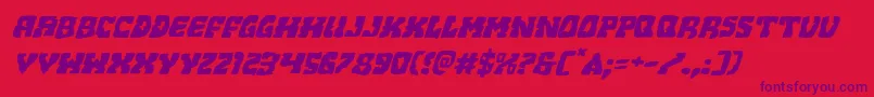 Beastianexpandital Font – Purple Fonts on Red Background