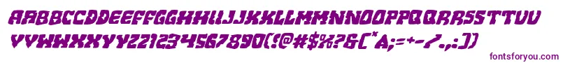 Beastianexpandital Font – Purple Fonts on White Background