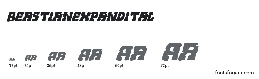 Beastianexpandital Font Sizes