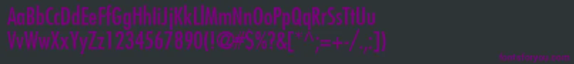 KudosCondensedSsiCondensed Font – Purple Fonts on Black Background