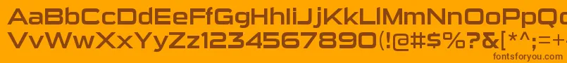 SuigenerisrgRegular Font – Brown Fonts on Orange Background