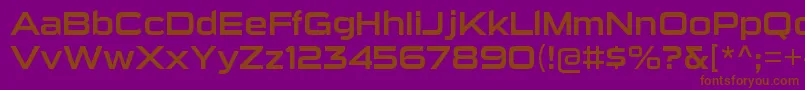 SuigenerisrgRegular Font – Brown Fonts on Purple Background