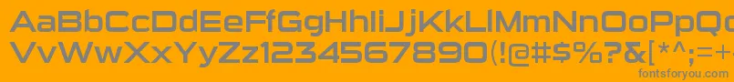 SuigenerisrgRegular Font – Gray Fonts on Orange Background