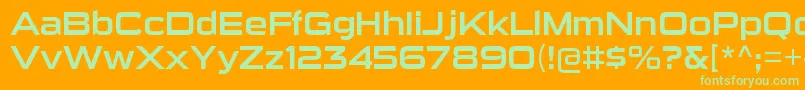 SuigenerisrgRegular Font – Green Fonts on Orange Background