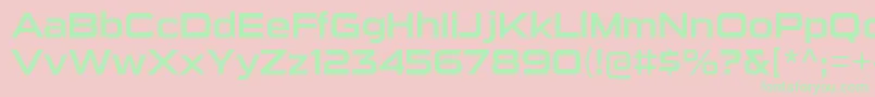 SuigenerisrgRegular Font – Green Fonts on Pink Background