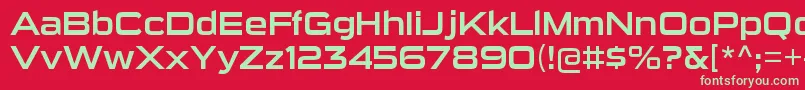 SuigenerisrgRegular Font – Green Fonts on Red Background