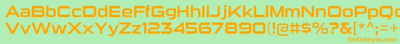 SuigenerisrgRegular Font – Orange Fonts on Green Background