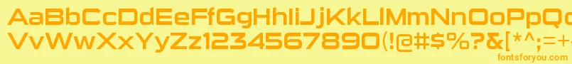 SuigenerisrgRegular Font – Orange Fonts on Yellow Background