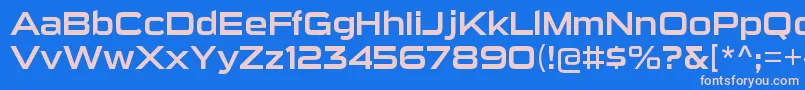 SuigenerisrgRegular Font – Pink Fonts on Blue Background