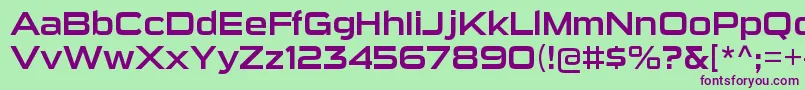 SuigenerisrgRegular Font – Purple Fonts on Green Background