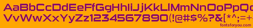 SuigenerisrgRegular Font – Purple Fonts on Orange Background