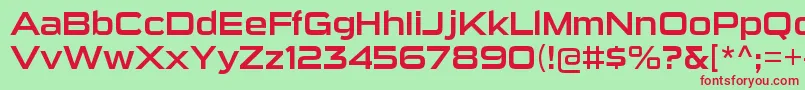 SuigenerisrgRegular Font – Red Fonts on Green Background