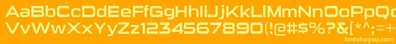 SuigenerisrgRegular Font – Yellow Fonts on Orange Background