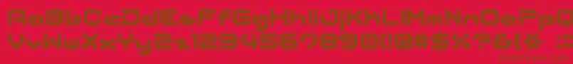 Bmjapan Font – Brown Fonts on Red Background