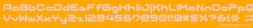 Шрифт Bmjapan – розовые шрифты на оранжевом фоне