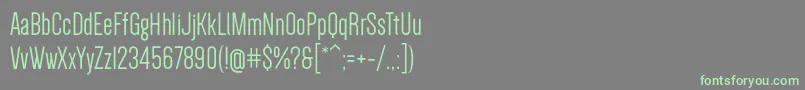 Шрифт DenseRegular – зелёные шрифты на сером фоне