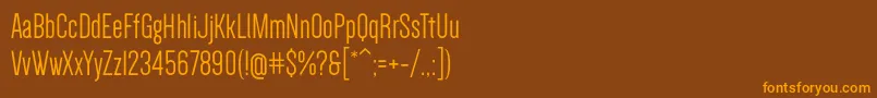 Шрифт DenseRegular – оранжевые шрифты на коричневом фоне
