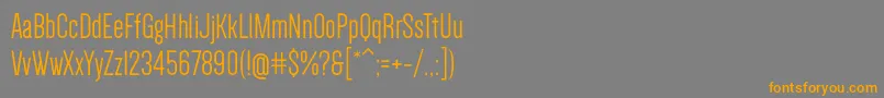 Шрифт DenseRegular – оранжевые шрифты на сером фоне