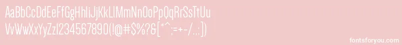 DenseRegular Font – White Fonts on Pink Background