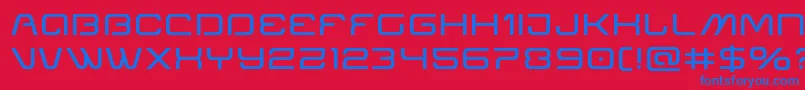 Miraclemercuryexpand Font – Blue Fonts on Red Background