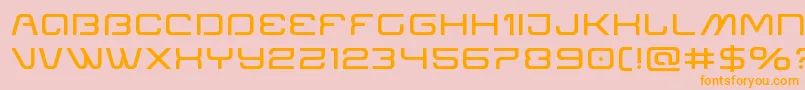 Miraclemercuryexpand Font – Orange Fonts on Pink Background