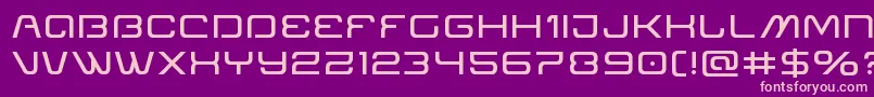 Miraclemercuryexpand Font – Pink Fonts on Purple Background