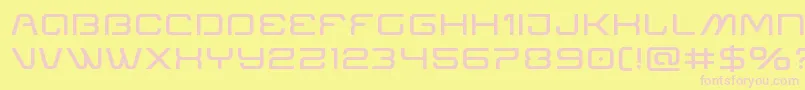 Miraclemercuryexpand Font – Pink Fonts on Yellow Background