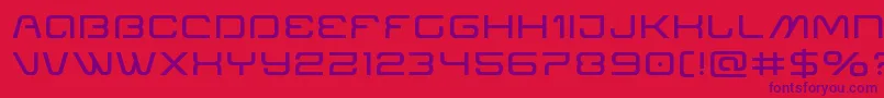 Miraclemercuryexpand Font – Purple Fonts on Red Background