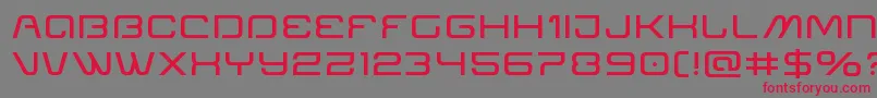 Miraclemercuryexpand Font – Red Fonts on Gray Background