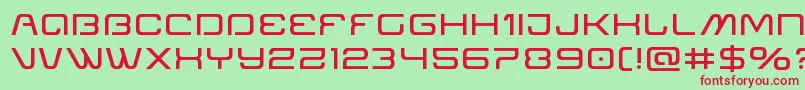 Miraclemercuryexpand Font – Red Fonts on Green Background
