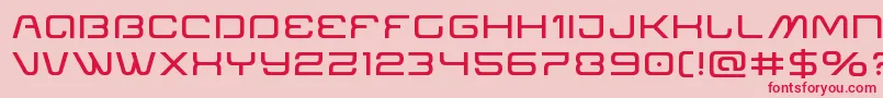 Miraclemercuryexpand Font – Red Fonts on Pink Background