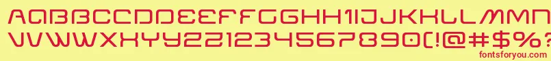 Miraclemercuryexpand Font – Red Fonts on Yellow Background