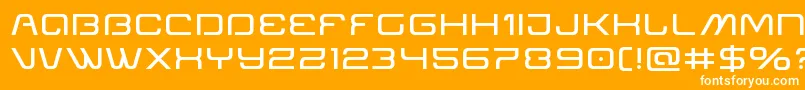 Miraclemercuryexpand Font – White Fonts on Orange Background