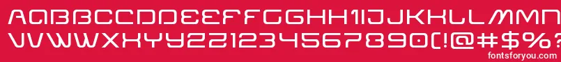 Miraclemercuryexpand Font – White Fonts on Red Background