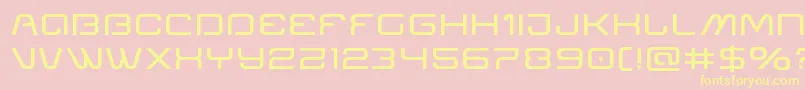 Miraclemercuryexpand Font – Yellow Fonts on Pink Background
