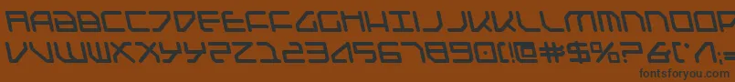 Federapolislb Font – Black Fonts on Brown Background