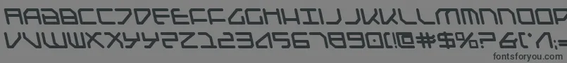 フォントFederapolislb – 黒い文字の灰色の背景