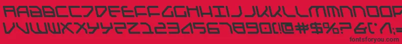 Federapolislb Font – Black Fonts on Red Background