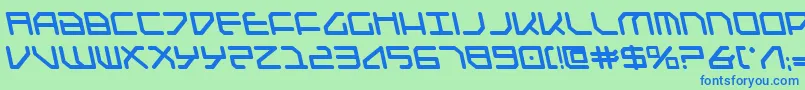 Federapolislb Font – Blue Fonts on Green Background