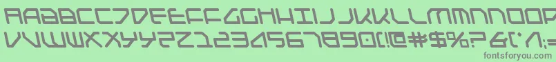 Federapolislb Font – Gray Fonts on Green Background