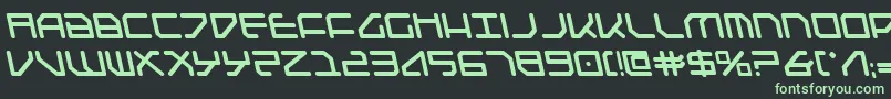 Federapolislb Font – Green Fonts on Black Background