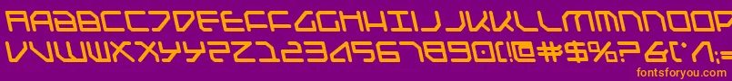 Federapolislb Font – Orange Fonts on Purple Background