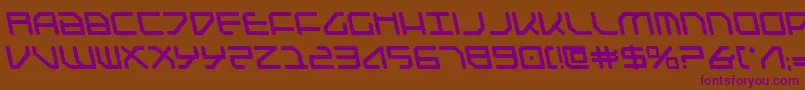Federapolislb Font – Purple Fonts on Brown Background