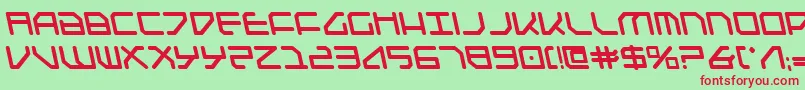 Шрифт Federapolislb – красные шрифты на зелёном фоне