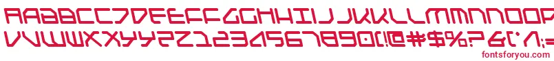 フォントFederapolislb – 赤い文字