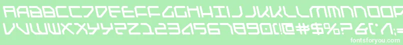 フォントFederapolislb – 緑の背景に白い文字