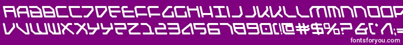 フォントFederapolislb – 紫の背景に白い文字