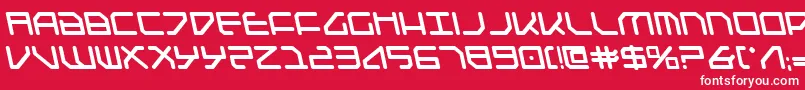 Federapolislb Font – White Fonts on Red Background